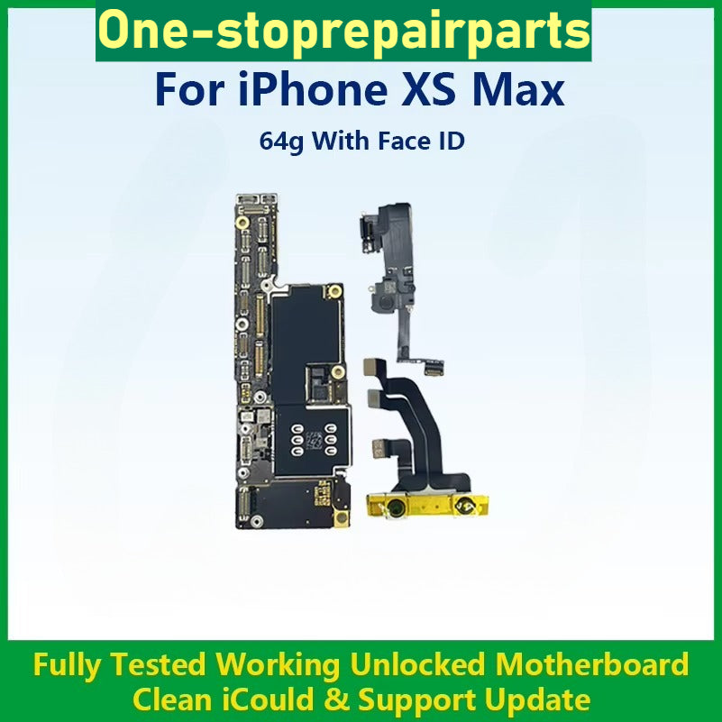Fully Tested 100%Working Mainboard For iPhone XS Max Cleaned iCloud And Unlocked For XR Motherboard No Repair Support Update iPhone phone repair parts