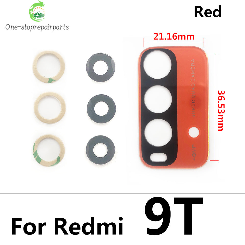 New Camera Glass Lens Back Rear Camera Glass Lens For Xiaomi Redmi 9T Redmi9T With Glue Repair Parts Xiaomi Xiao mi phone repair parts