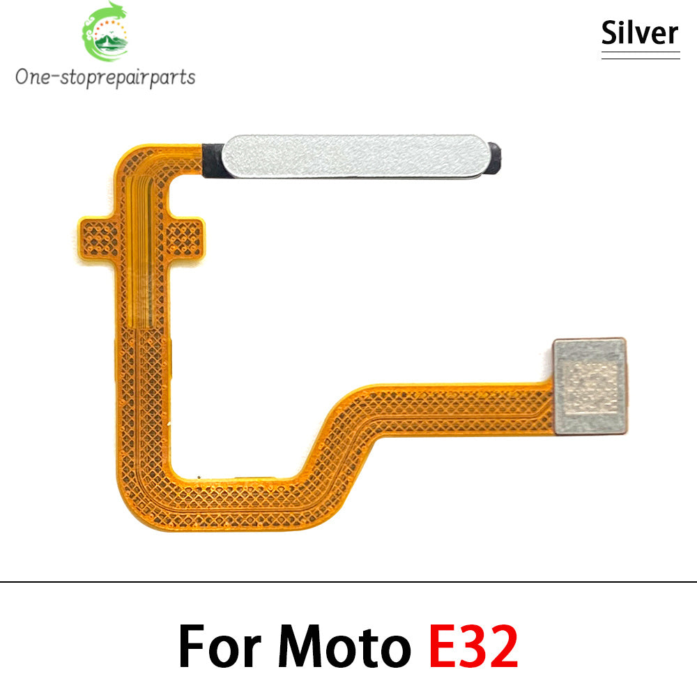 10Pcs/Lot, Home Button FingerPrint Touch ID Sensor Flex Cable For Motorola Moto E20 E32 E40 E6s E7 Plus Power Motorola phone repair parts