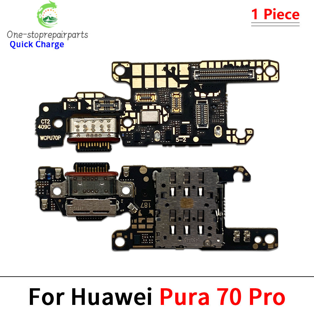 Dock Connector USB Charger Charging Board Port Flex Cable For Huawei Mate 40 50 50E 60 Pro P50 P60 P50E Pura 70 Pro Huawei phone repair parts
