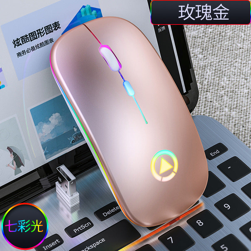 Silver Condor A2 silent wireless mouse charging bluetooth luminous computer accessories office