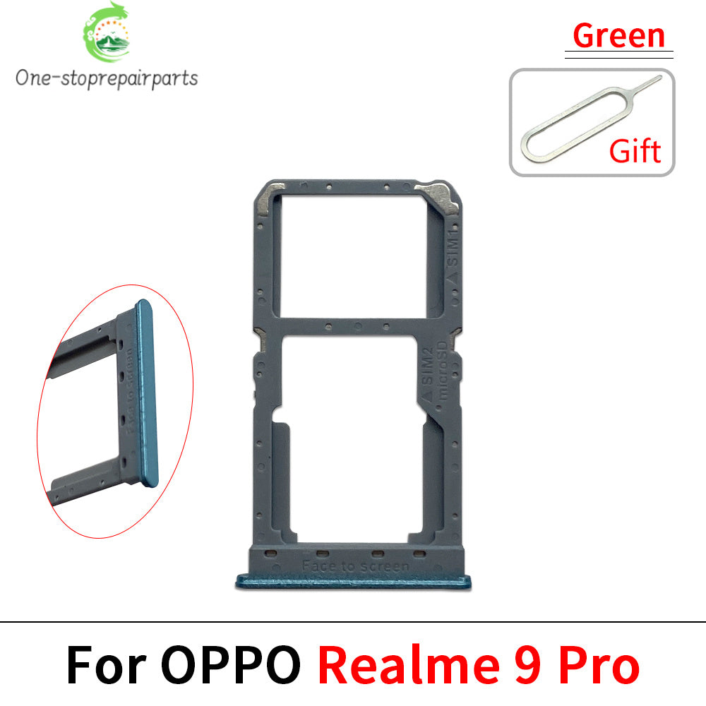 New For OPPO Realme 7 8 9 Pro 4G 5G SIM Card Tray Slot Holder Replacement Parts Realme phone repair parts