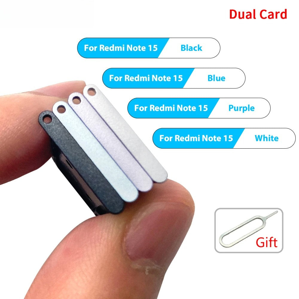 SIM Card Tray Slot Holder Adapter Accessories For Xiaomi Redmi Note 15 Pro Plus 4G 5G Xiaomi Xiao mi phone repair parts