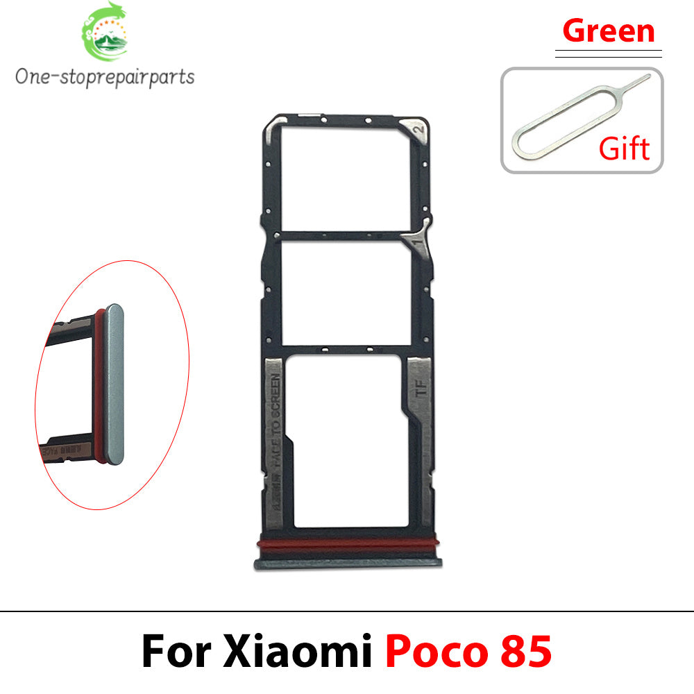 New For Xiaomi Poco C40 C71 C65 C75 C85 SIM Card Slot SD Card Tray Holder Adapter Xiaomi Xiao mi phone repair parts