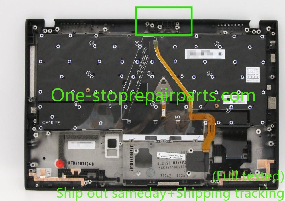 Upper top case palmrest keyboard for 2019 2020 Thinkpad X1 CARBON 7th 8th Gen 7 8 C cover WWAN WLAN 5M10W85918 5M10W85882