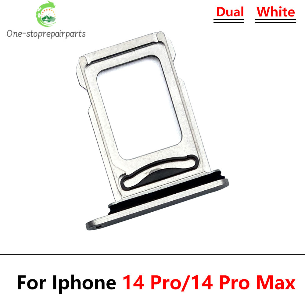 10Pcs/Lot, New Dual Sim Card slot tray Holder For iPhone 14 Pro 14Pro Max 14 Plus Repair Parts iPhone phone repair parts