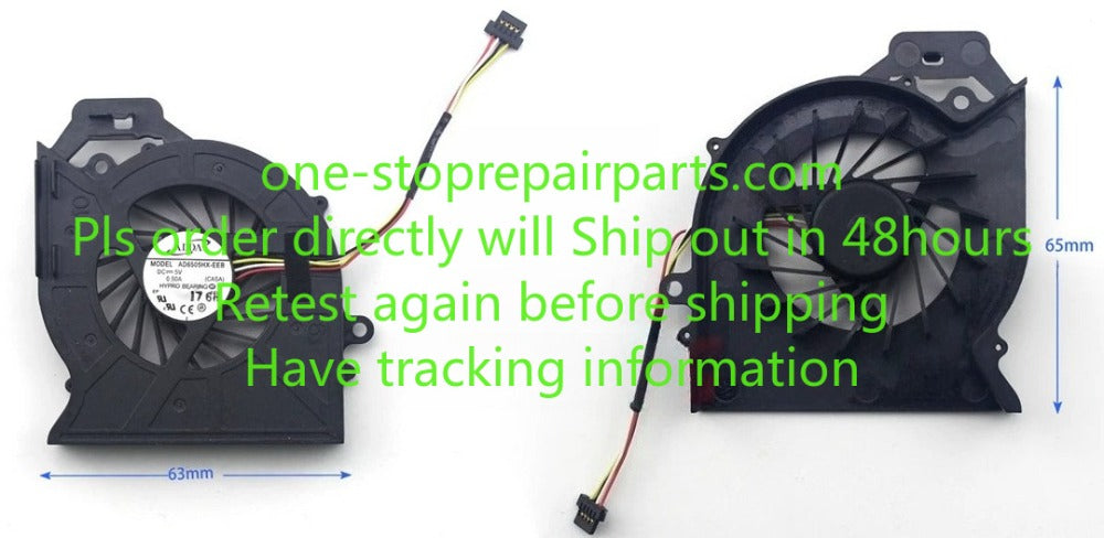 Genuine CPU Cooling Fan for HP Pavilion DV6-6000 DV7-6000 KSB0505HB-AJ77 650847-001 653627-001 650848-001 Pavilion dv7 dv7t-6000 6100 6b00 6c00 cooler fan