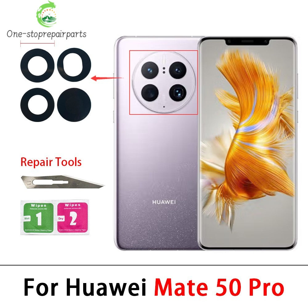 10Pcs/Lot, Rear Back Camera Lens Glass For Huawei Mate 10 30 20 40 50 Pro Lite 20X With Sticker Huawei phone repair parts
