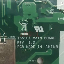 X551CA REV.2.2 Mainboard For Asus Laptop Motherboard With SR0N9 I3-3217U CPU SLJ8E 4GB 100% Full Tested Working Well ASUS laptop repair parts