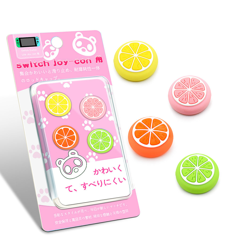 Suitable for Nintendo switch/lite silicone cap switch joystick protective cap, button cap, lemon