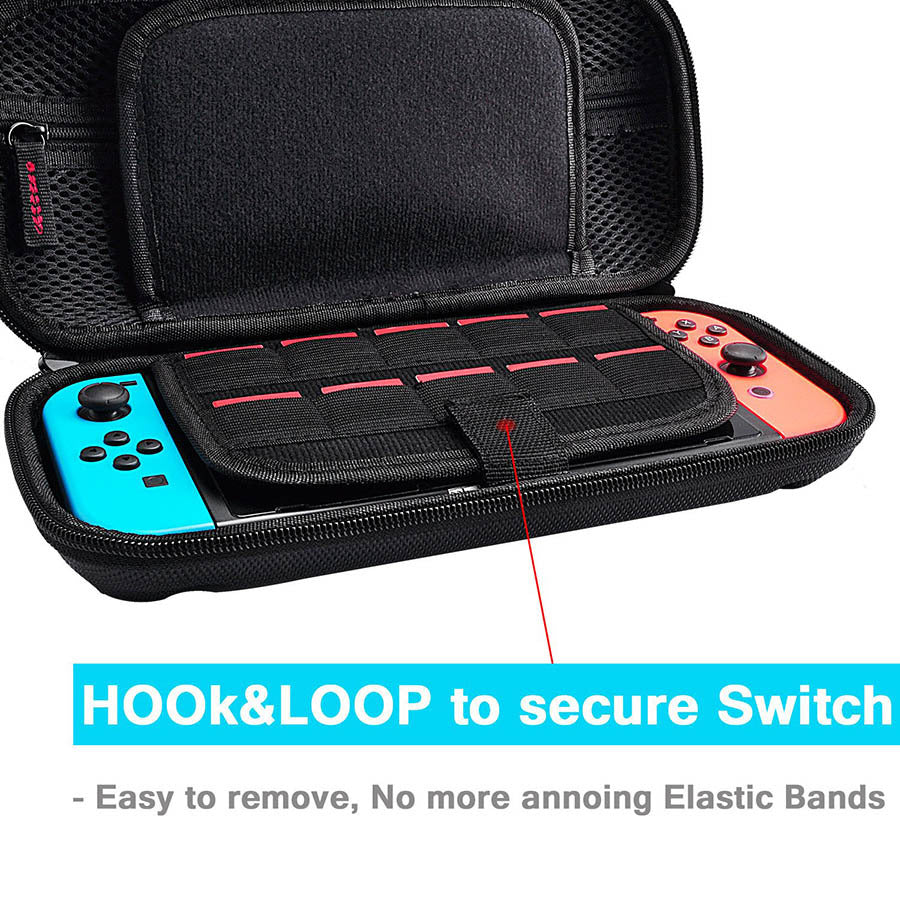 Applicable to Nintendo Switch console hard pack Nilen material switch four corner bag switch console storage bag
