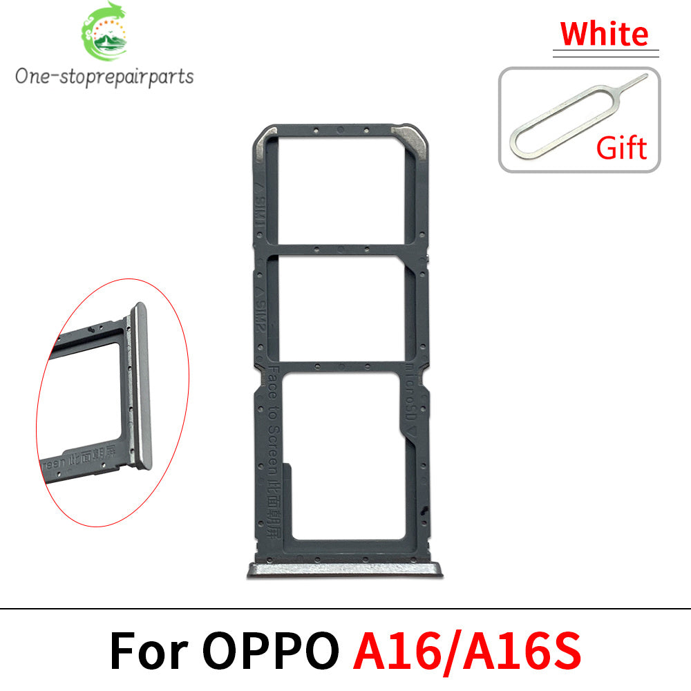 New For OPPO A11 A12 A15 A16 A16s Micro Nano SIM Card Holder Tray Slot Holder Adapter Socket OPPO phone repair parts