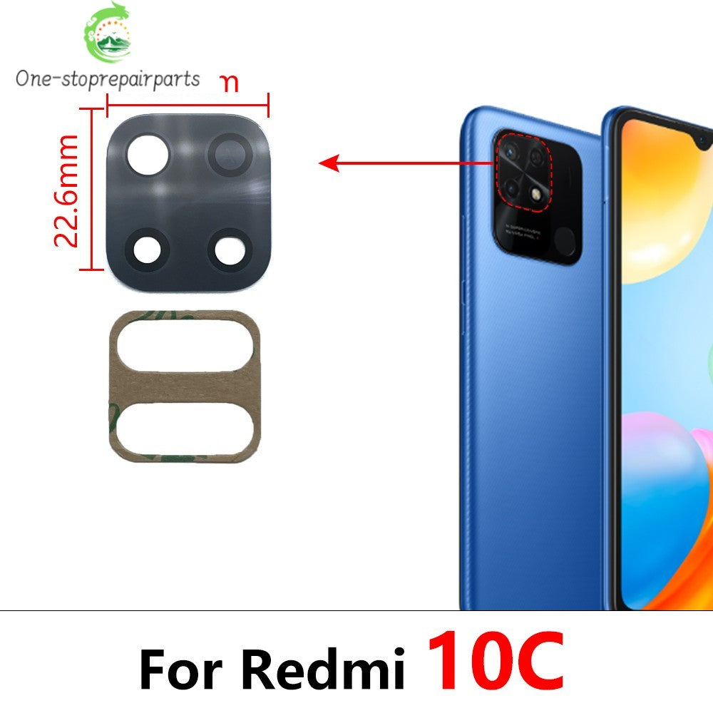 New Back Rear Camera Glass Lens For Xiaomi Redmi 10 10A 10C Replacement Parts Xiaomi Xiao mi phone repair parts