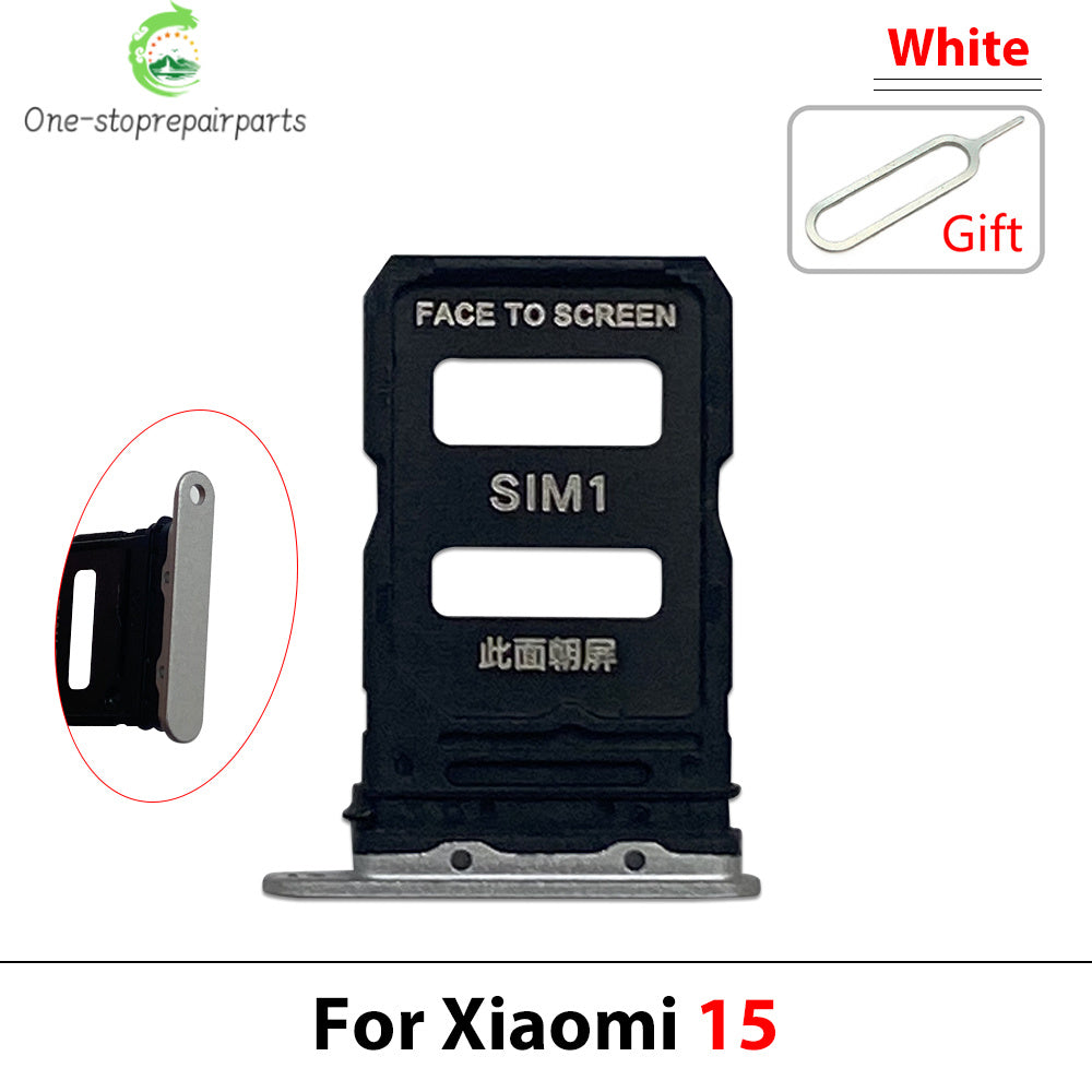 New For Xiaomi Mi 14 14T 15 15T Pro Ultra SIM Card Tray Slot Holder Adapter Accessories Xiaomi Xiao mi phone repair parts