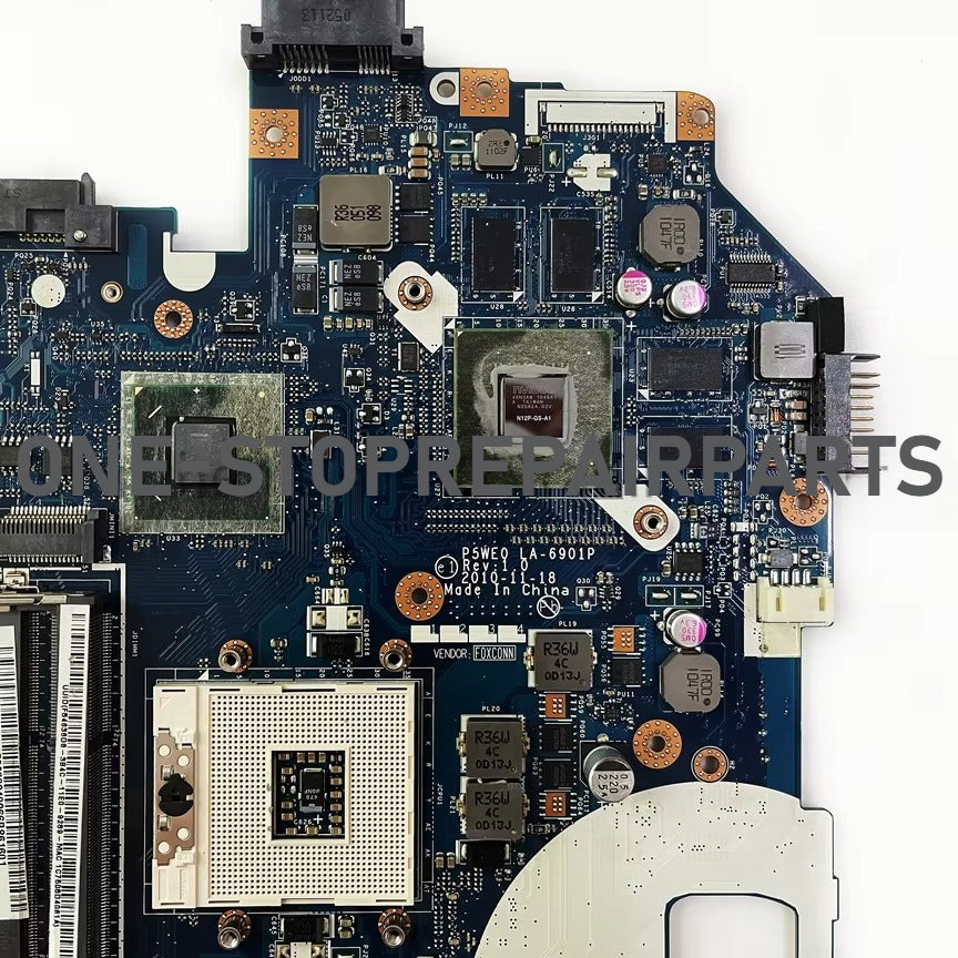 P5WE0 LA-6901P For Acer Aspire NV57 5750 5755 5750G Laptop Motherboard With HM65 GT520M/GT540M/GT610M/GT630M 1GB/2GB Video Card Acer laptop repair parts