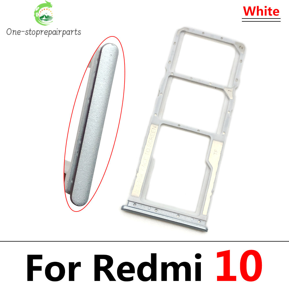 New SIM Card Slot SD Card Tray Holder Adapter For Xiaomi Redmi 10 10A 10C Repair Parts Xiaomi Xiao mi phone repair parts