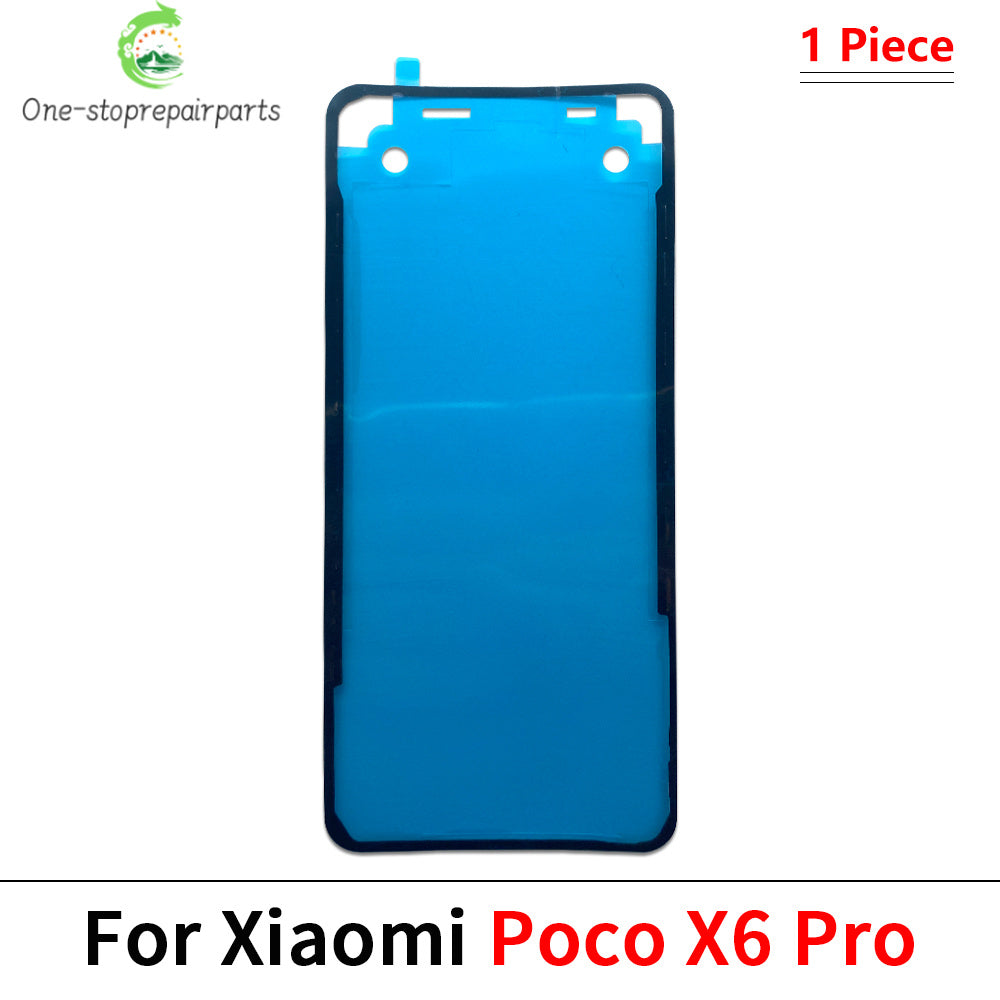 10Pcs/Lot, Back Battery Cover Door sticker Adhesive glue tape For XIaomi Poco F3 F4 F5 M4 X3 X4 X5 X6 Pro GT 4G 5G Xiaomi Xiao mi phone repair parts