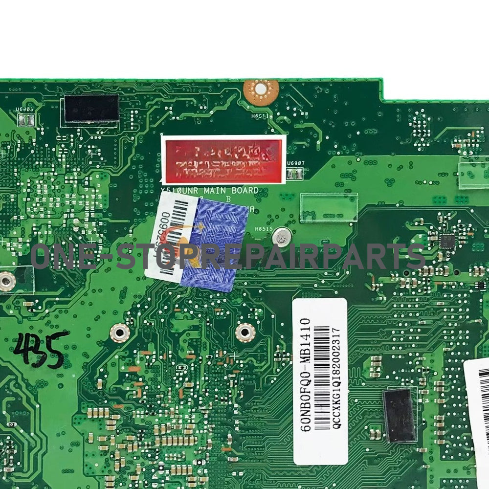 X510UN Laptop Motherboard For ASUS X510UNR X510UQ S510U X510UNO X510UA X510U A510U X510UR X510UQR X510URR Mainboard I3 I5 I7 CPU 90NB0FQ0-R00070 60NB0FQ0-MB1410 ASUS laptop repair parts