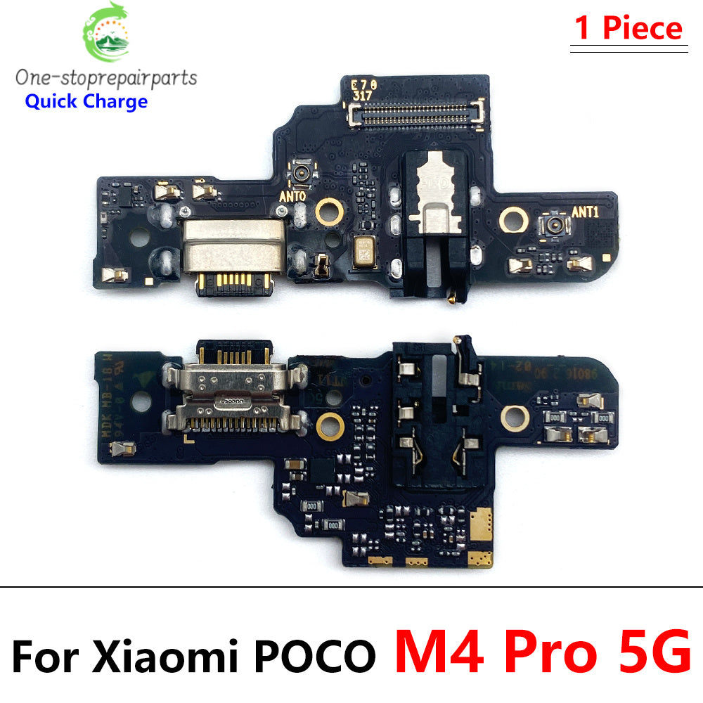 New For Xiaomi Poco M4 Pro 4G 5G Dock Connector Micro USB Charger Charging Port Flex Cable Microphone Board Xiaomi Xiao mi phone repair parts
