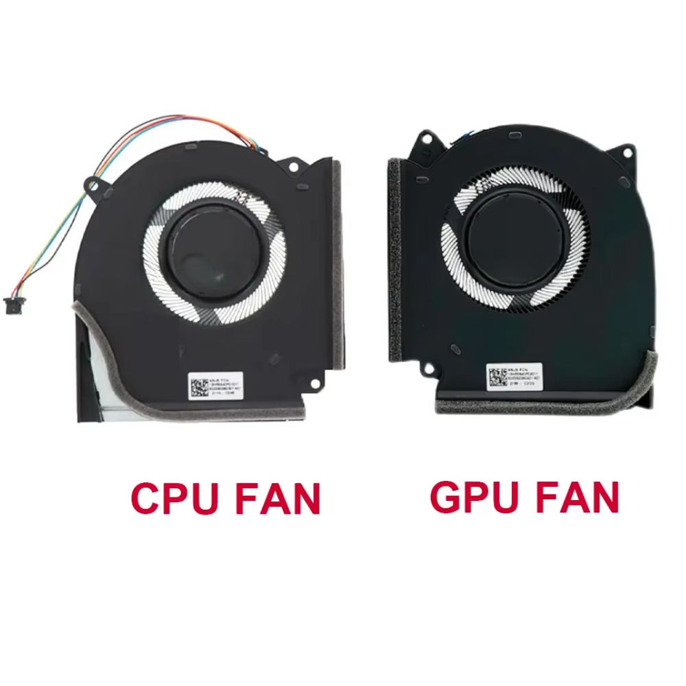 CPU GPU Cooling Fan For ASUS ROG Strix G513 G513QR G713 G713QR G533QR G733QS Notebook Radiator 13NR0540P02011 13NR0540P01011 ASUS laptop repair parts