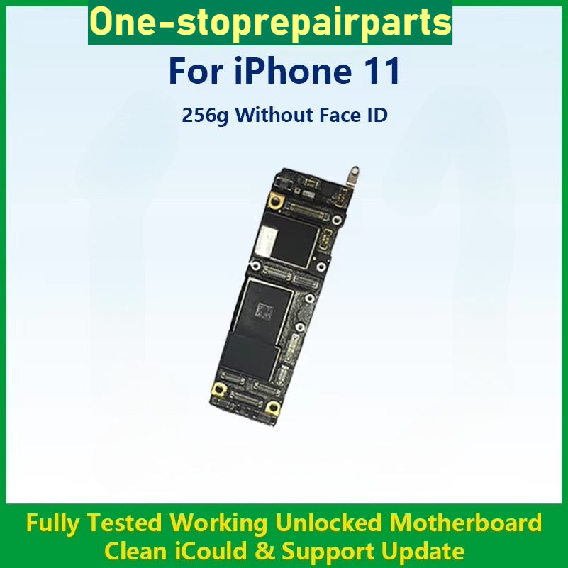 Fully Tested Authentic Motherboard For iPhone 11 Pro Max 64g/256g Unlocked Mainboard Without Face ID Clean iCloud Fast Shipping iPhone phone repair parts