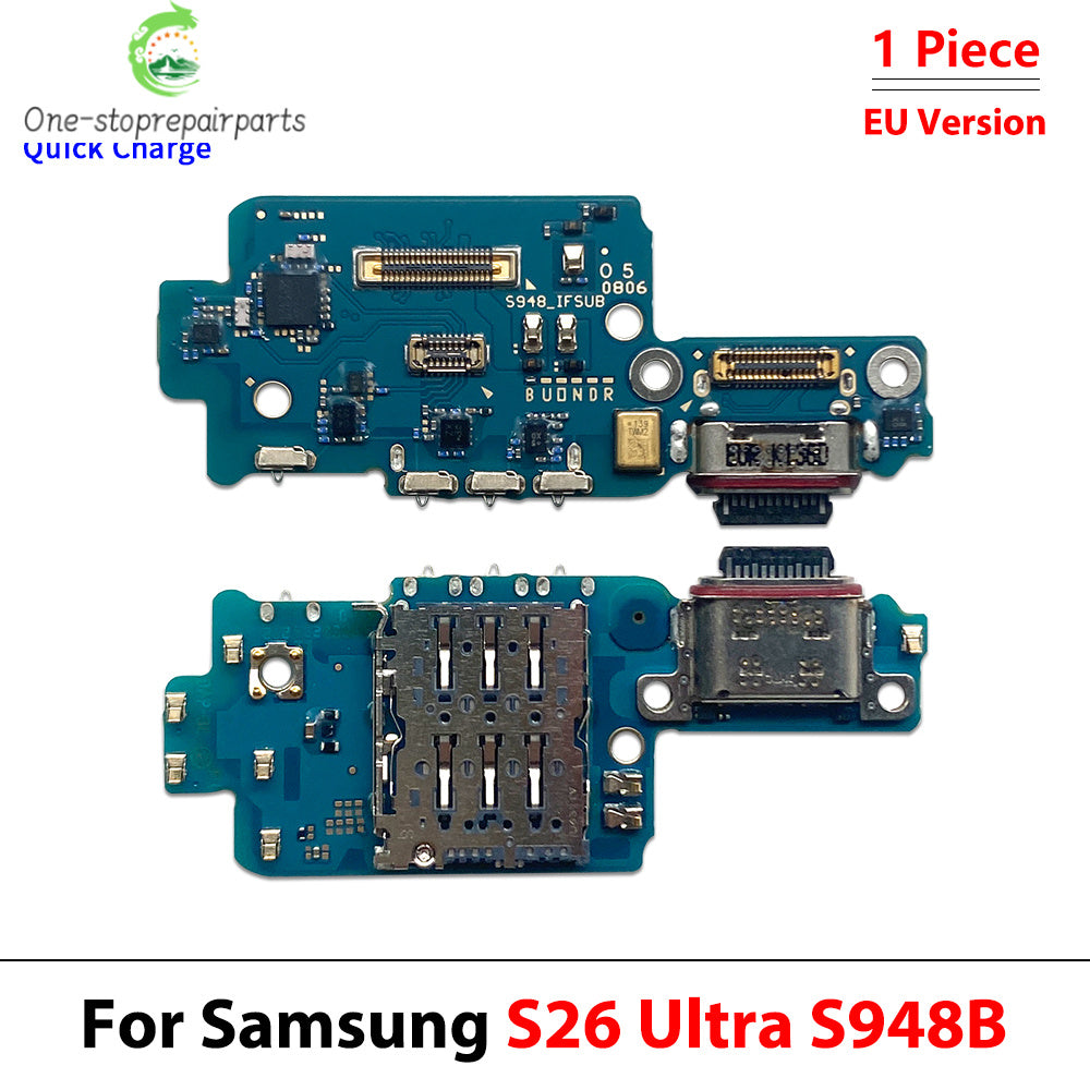 USB Charger Charging Dock Port Connector Flex Cable For Samsung S23 S24 S25 S26 Plus Ultra Fe Edge 5G S931B S936B S938B S928B Samsung phone repair parts