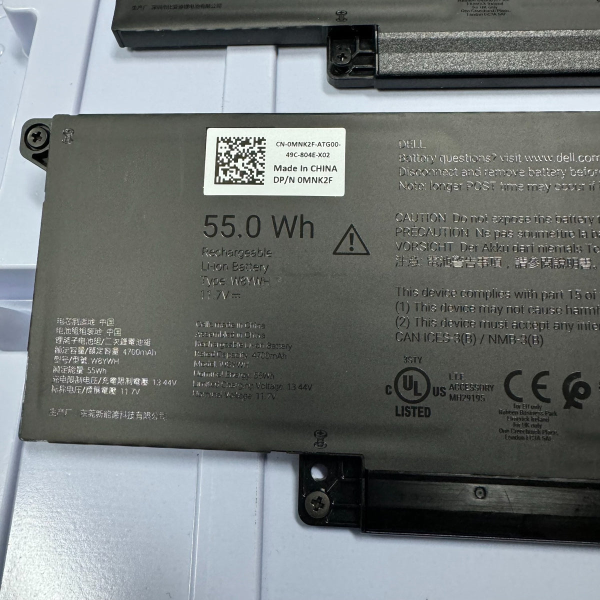 Battery For Dell Pro 16 CGR6V 086RFC 0MNK2F 55JWC W8YWH Dell laptop repair parts