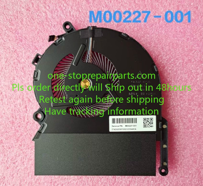 Genuine CPU GPU cooling Fan For HP spectre x360 15-EB TPN-Q226 M00226-001 M00227-001 cooler fan