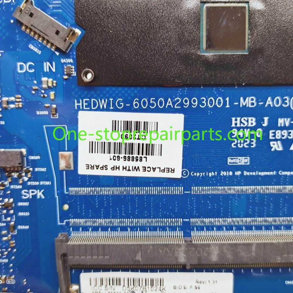 Motherboard for HP TPN-I131 14-CS 14-CK L85886-601 6050A2993001 Intel Celeron N4020 64GB main system board
