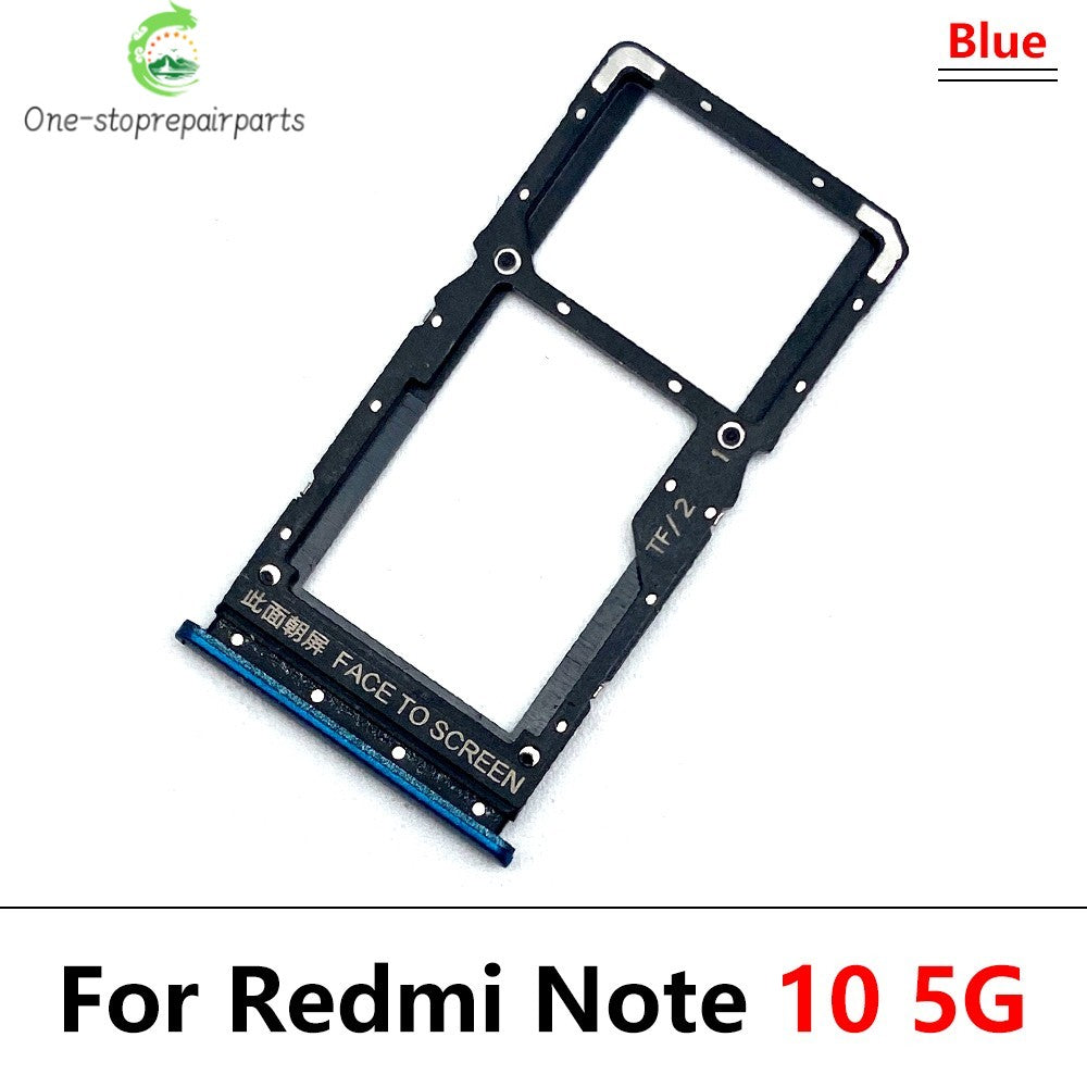 New SiM Card Tray For Xiaomi Redmi Note 10 10s Pro 5G SIM Card Slot SD Card Holder Adapter Replacement Parts Xiaomi Xiao mi phone repair parts