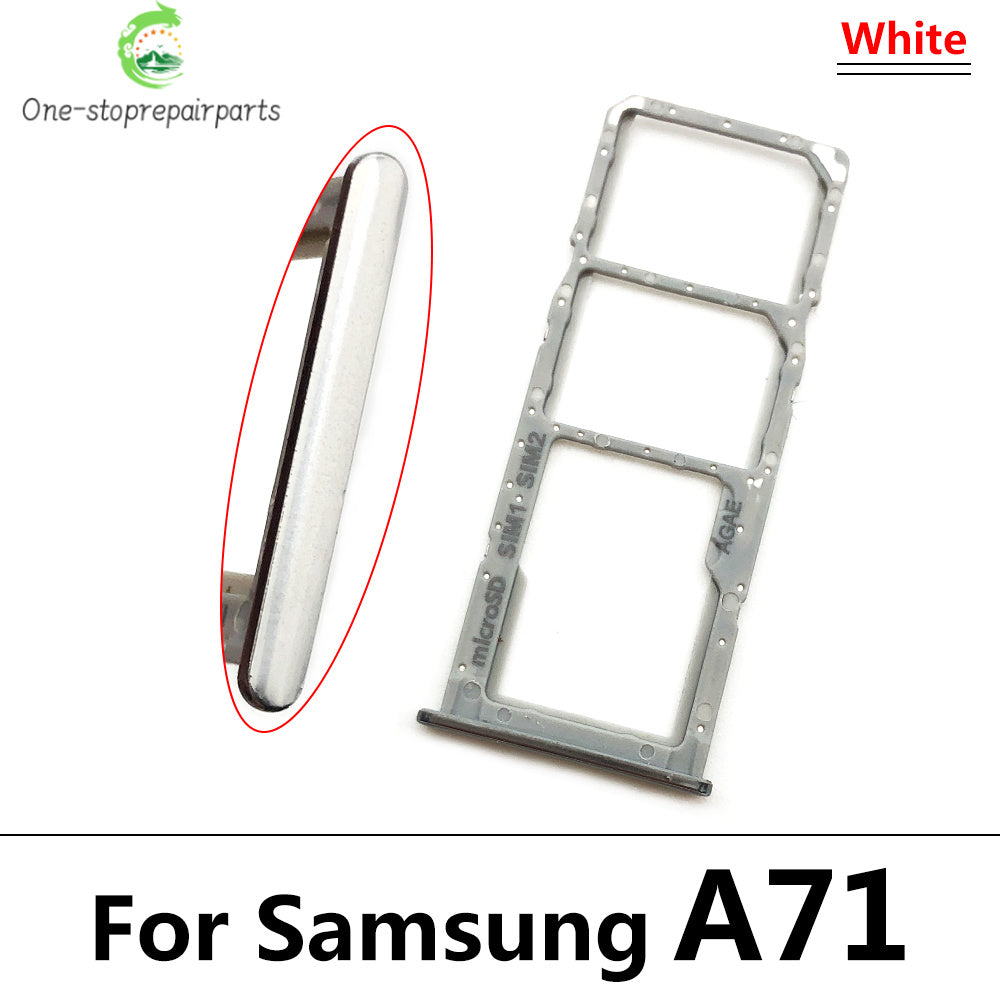 For Samsung A51 A515F A515 A71 A715F A715 SIM Card Tray Slot Holder Adapter Accessories