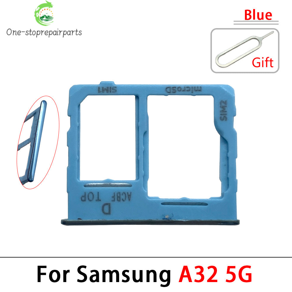 SIM Card Tray Slot Holder Adapter Accessories For Samsung A22 A32 4G 5G Replacement Spare Parts Samsung phone repair parts