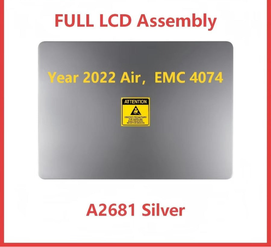 Brand 13.6inch New LCD Screen Assembly Replacement for MacBook Air A2681 A3113 M2 M3 2022-2024 Full LCD Display Assembly Macbook laptop repair parts