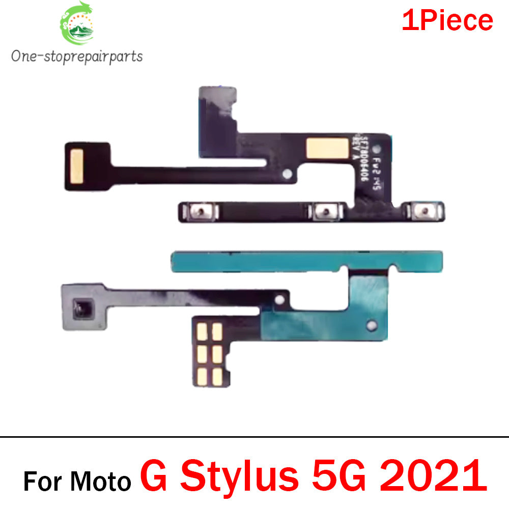 Power On Off Volume Side Button Key Flex Cable For Motorola Moto G 5G Plus Power Stylus Play Pure 2021 2022 Motorola phone repair parts
