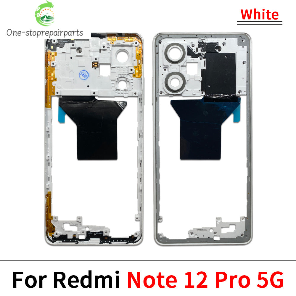 For Xiaomi Redmi Note 12 4G / Note 12 5G / Note 12 Pro 4G 5G / Note 12s Middle Frame Holder Housing Replacement Parts Xiaomi Xiao mi phone repair parts