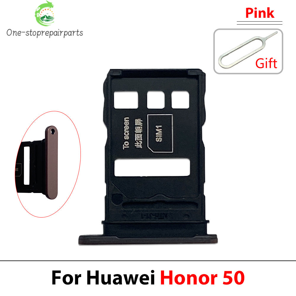 New SIM Card Tray Slot Holder Adapter Accessories For Huawei Honor 50 Pro Se Lite Repair Parts Huawei phone repair parts