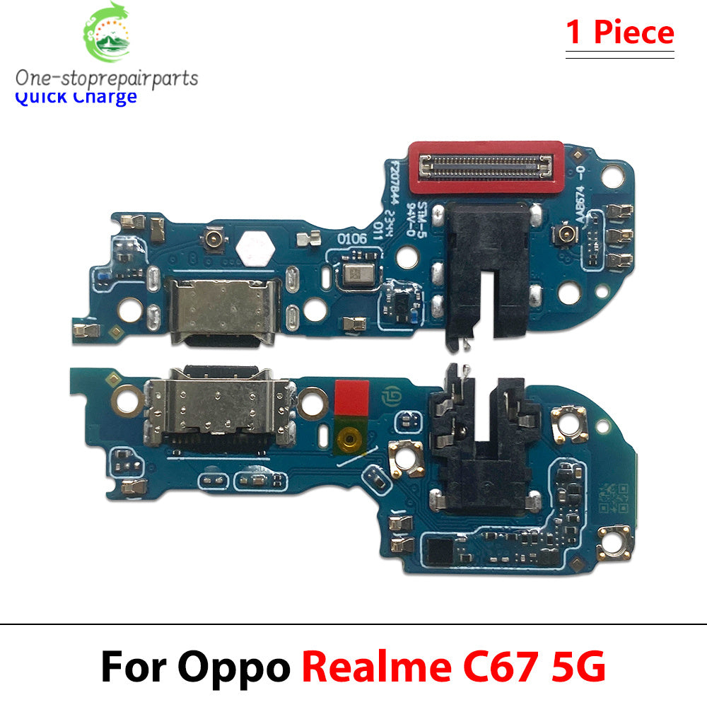 USB Charger Charging Dock Port Connector Flex Cable For OPPO Realme C31 C25 C35 C55 C65 C51 C61 C71 C53 C63 C73 C67 C21 4G 5G Realme phone repair parts