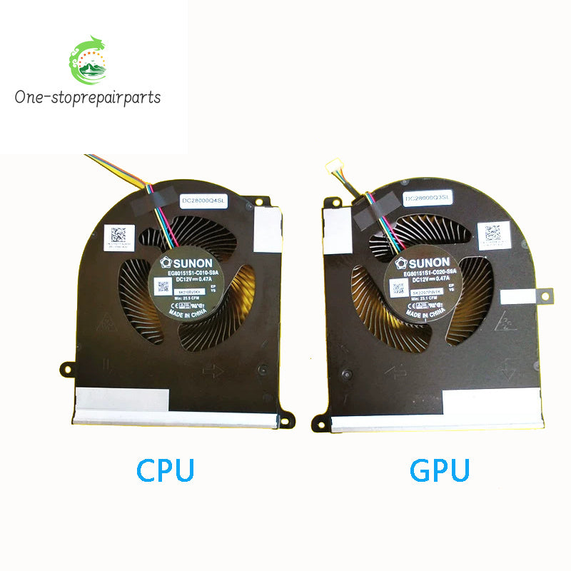 NEW Original LAPTOP CPU GPU Cooling Fan For Dell Alienware Area 51M R2 0TPV77 0TW5Y8 12V RTX3080 Dell laptop repair parts