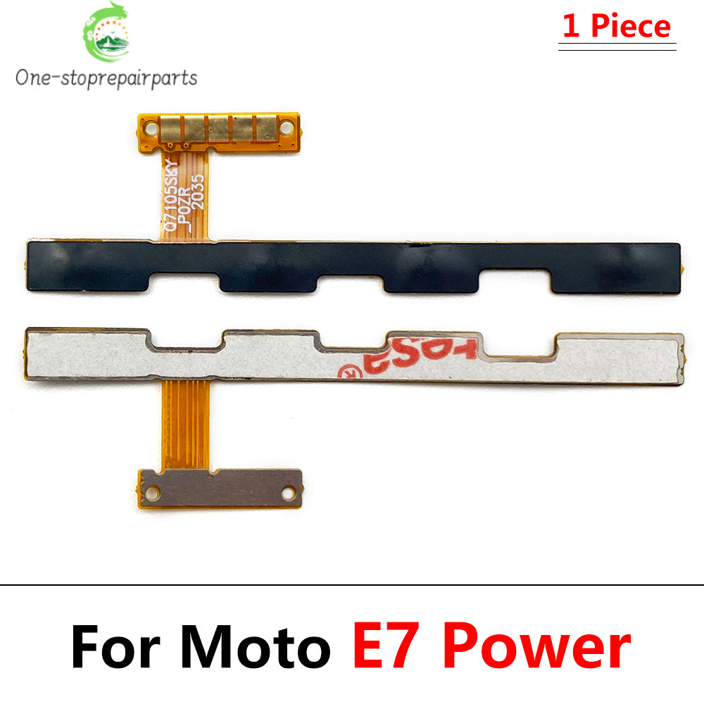 Power On Off Button Volume Side Key Flex Cable For Motorola Moto E13 E22 E32 E5 E6 E6s E7 Plus Power Play Go E20 E30 E40 Motorola phone repair parts