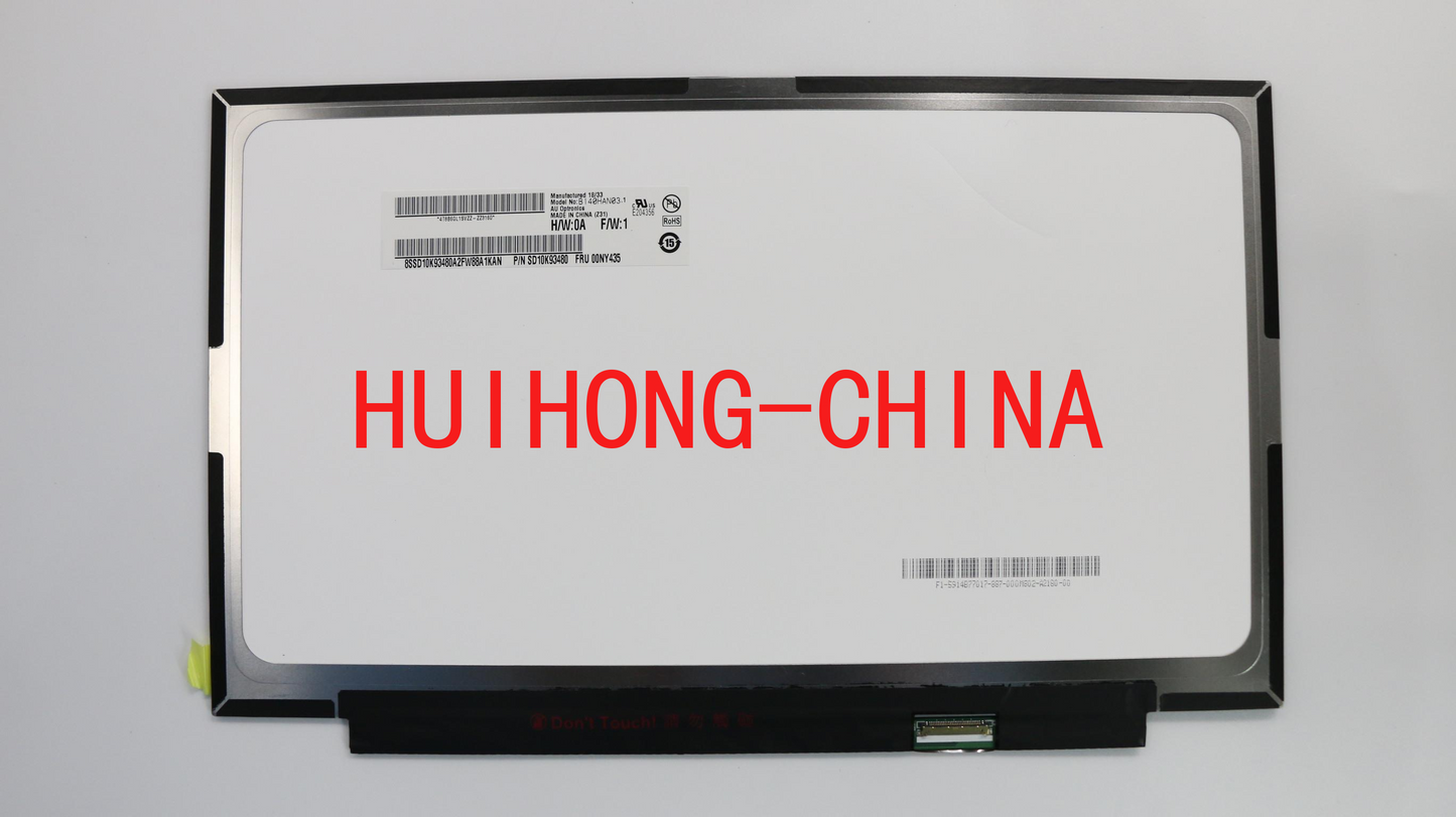 Lenovo X1 Carbon 2017/18 B140HAN03.1 LCD 00NY436 00NY435