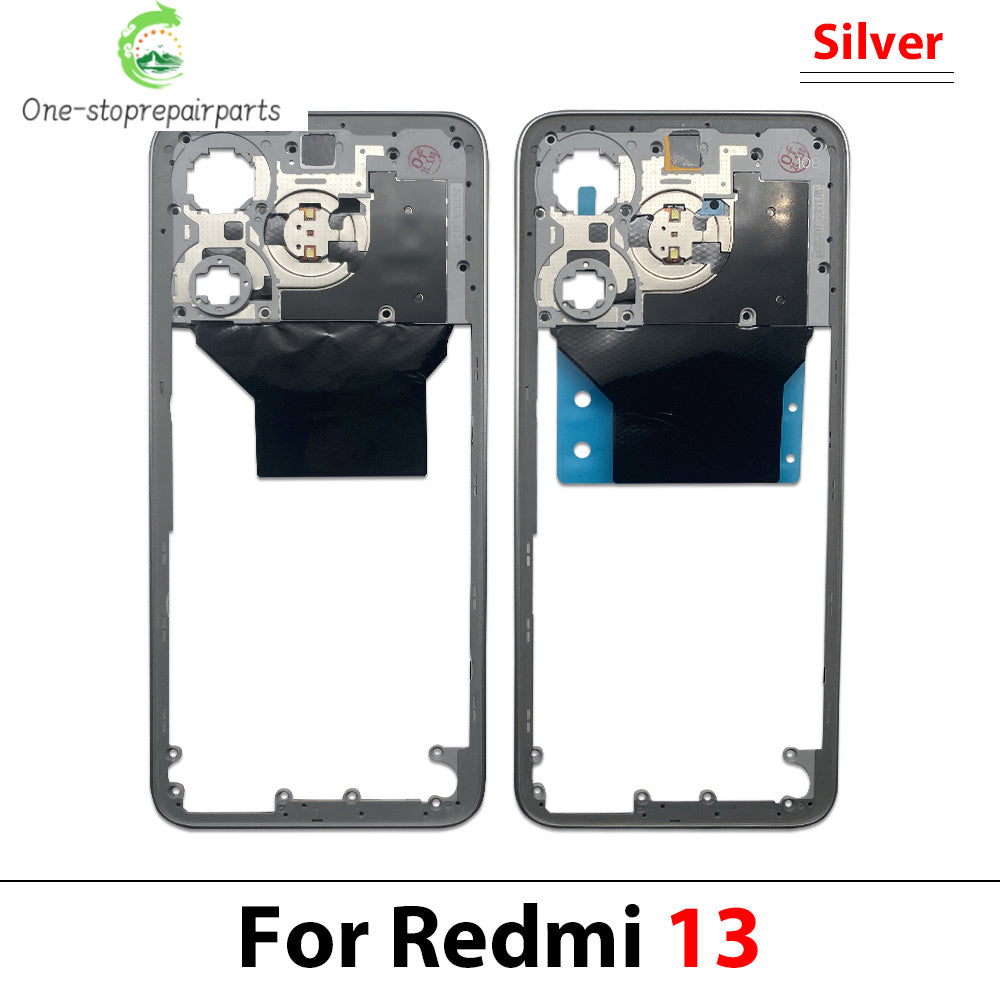 New Middle Frame For Xiaomi Redmi 12 13 13C 14C 4G 5G Door Housing Bezel Repair Parts Xiaomi Xiao mi phone repair parts