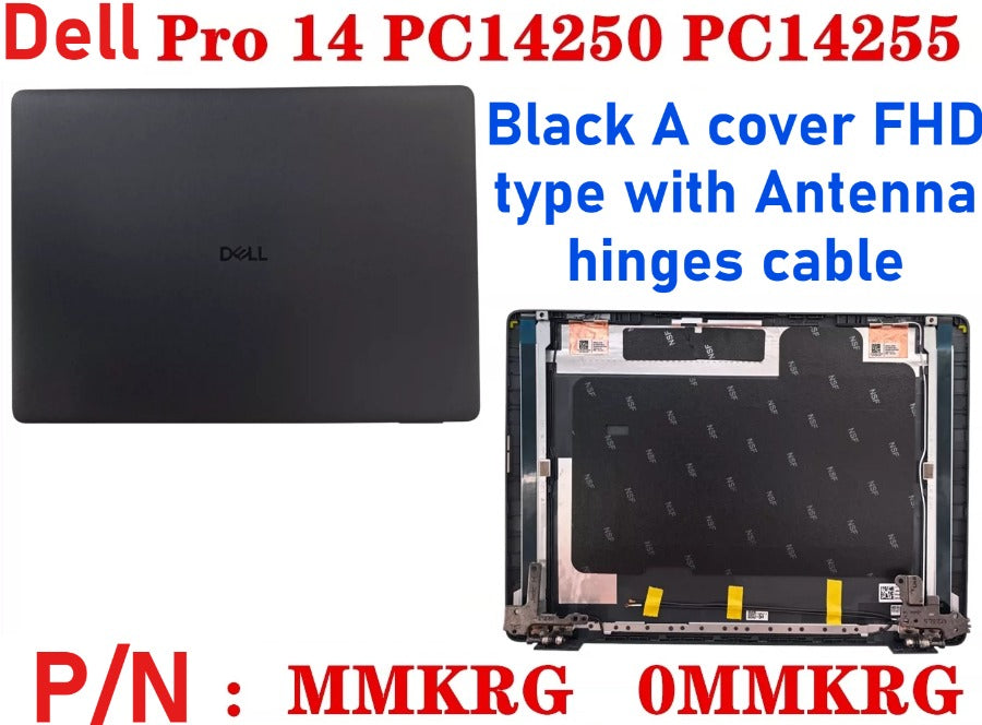Cover case for Dell Pro 14 PC14250 PC1425 KXWD9 CD3PM GW3JV K7V2D YWHFR 0MCMRV 0DK0V6 0GW3JV 06Y7VN 0N85WC 0N5Y5H 0T0M2P 0GPR8R 0KCFRY 07P3D7 0MMKRG Lcd back housing bezel frame upper tpcase palmrest bottom lower cover hinge Dell laptop repair parts
