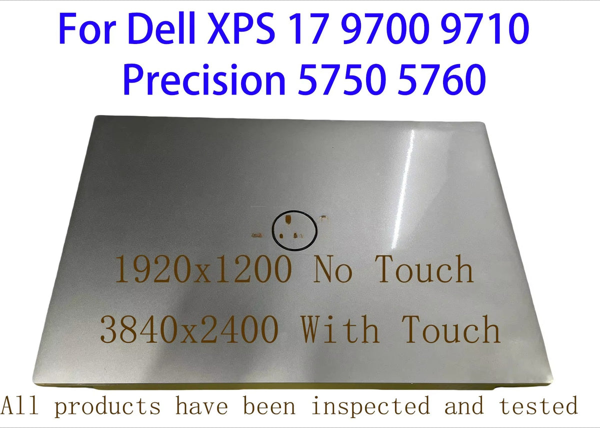 17 inch For Dell XPS 17 9700 9710 Precision 5750 5760 LCD Screen Display Replacement Full Assembly P92F001 P92F002 Dell laptop repair parts