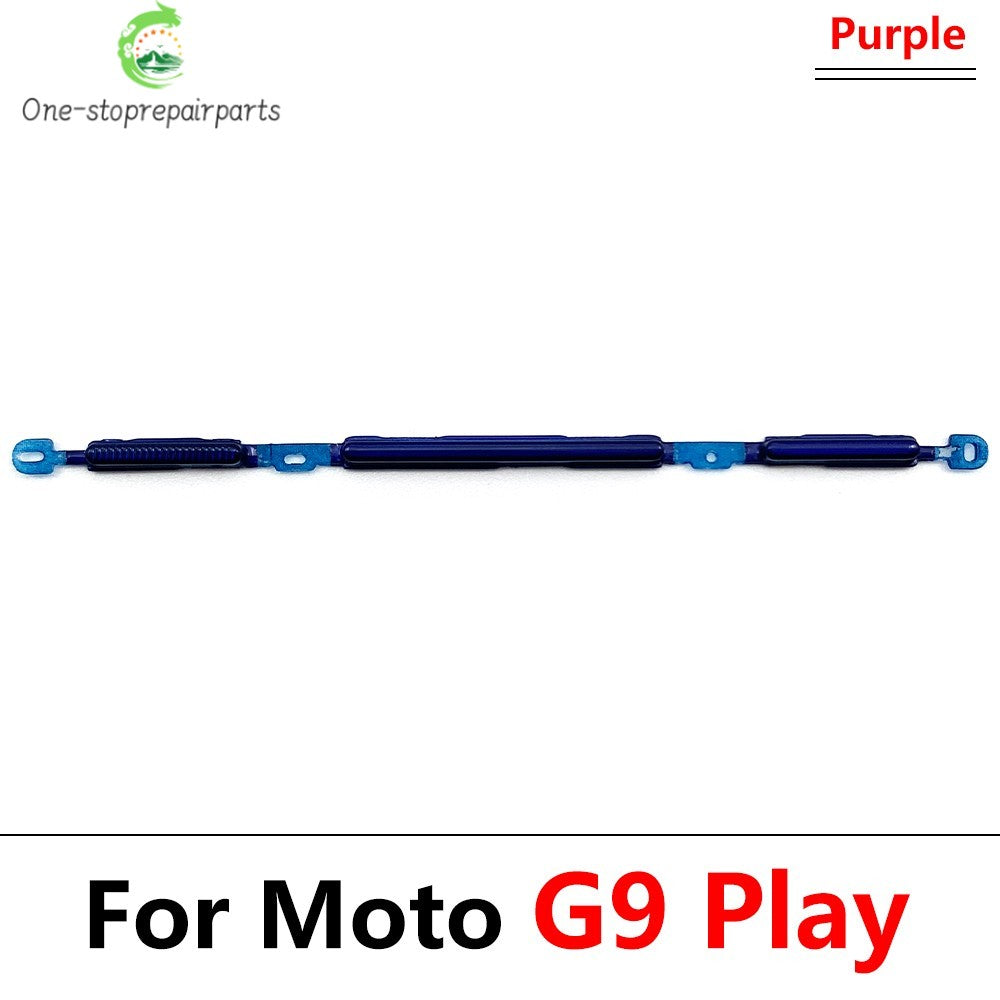 New Side Volume Button Power ON / OFF Buttton Key Set For Motorola Moto G9 G8 G7 Play Plus Power Lite Replacement Parts Motorola phone repair parts