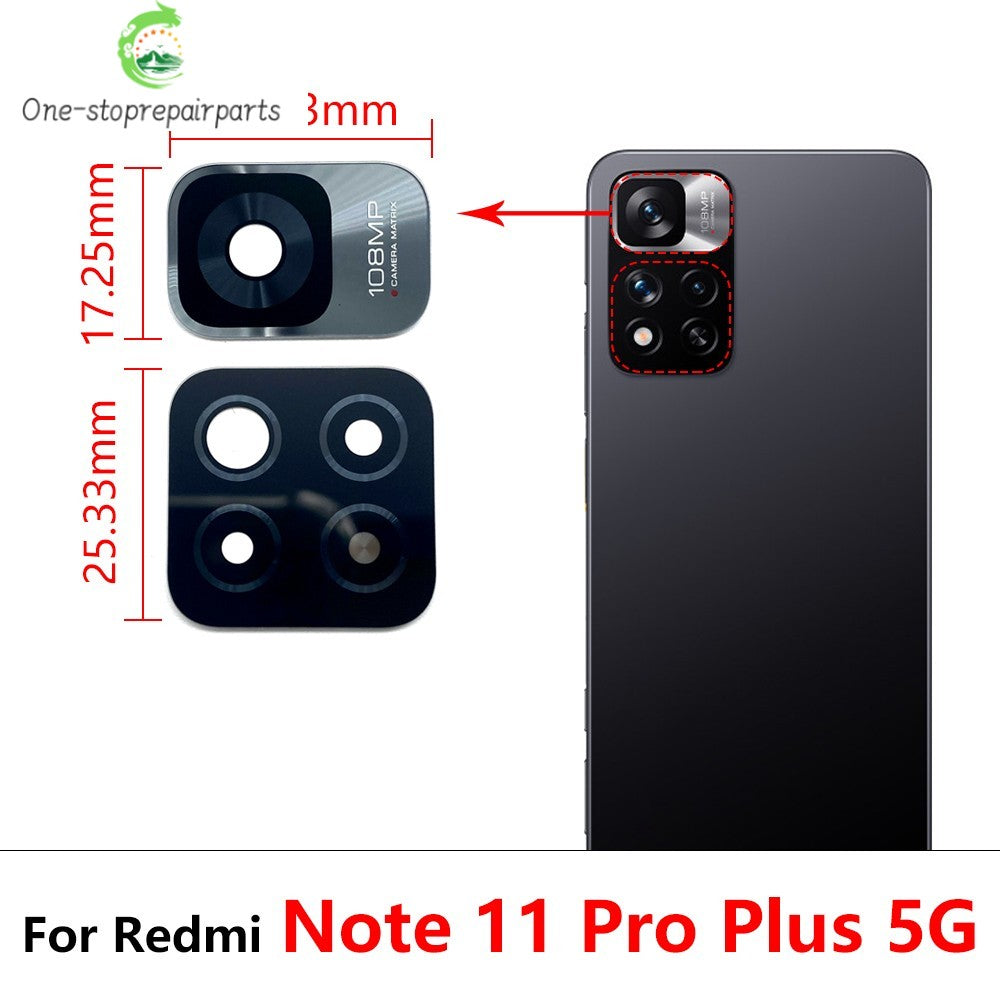 Rear Back Camera Glass Lens For Xiaomi Redmi Note 11 11E 11s 11T 11 Pro Plus 5G With Adhesive Sticker Xiaomi Xiao mi phone repair parts