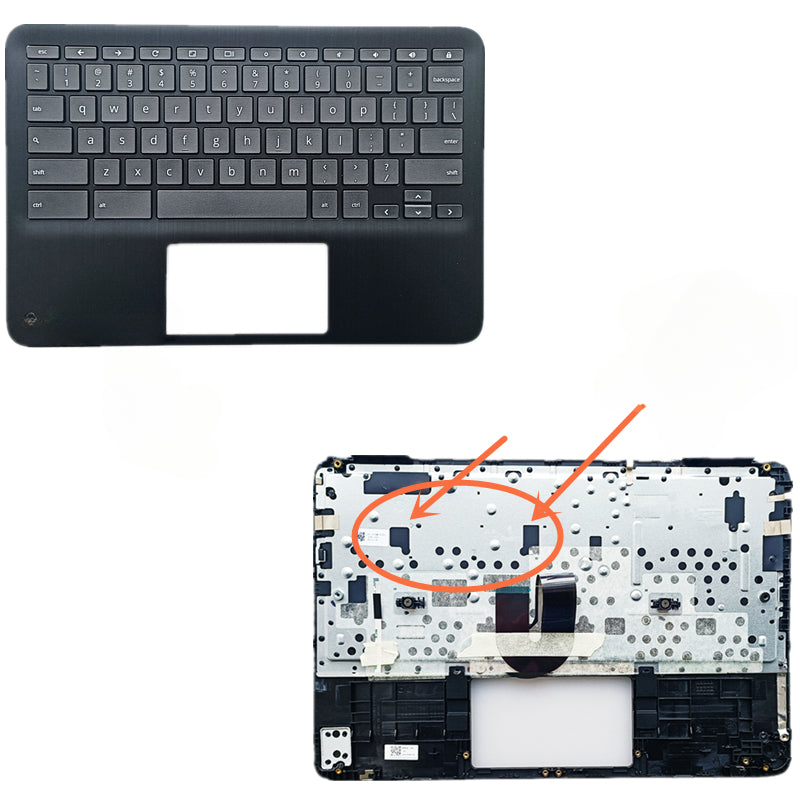 HP Chromebook X360 11 G3 N38880-001 M49312-001 forhp upper case keyboard palmrest keyboard