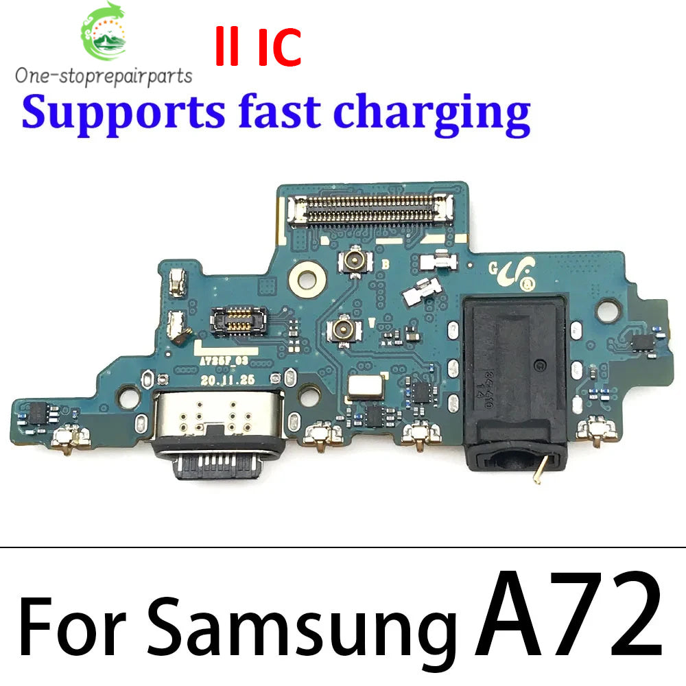 For Samsung A72 A725 A725F USB Board Charging Port Board USB Connector Board Flex Cable Samsung phone repair parts