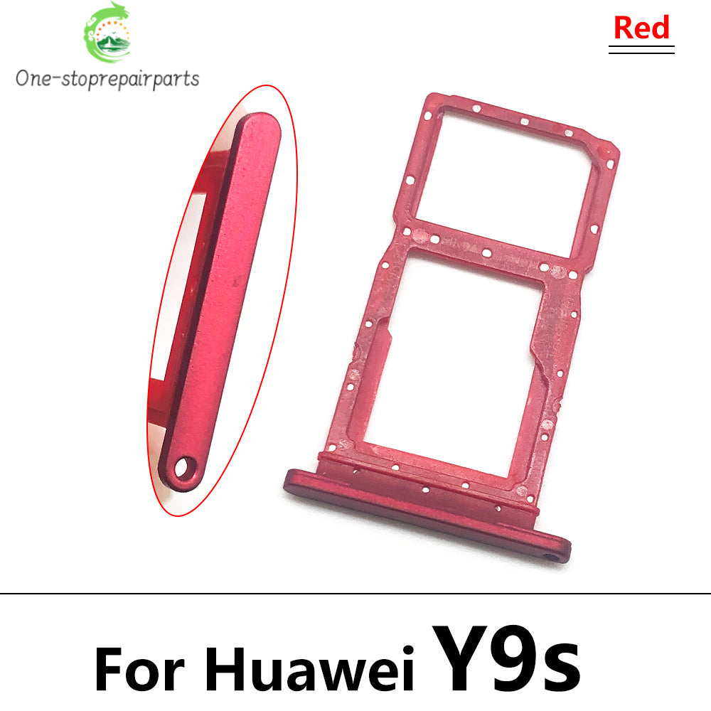 New For Huawei Y6S Y7A Y9S Micro Nano SIM Card Holder Tray Slot Holder Adapter Socket Huawei phone repair parts