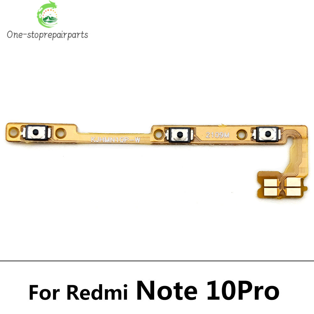 50Pcs, Volume Button Power Switch On Off Button Flex Cable For Xiaomi Redmi 7 7A 8 8A 9 9A Note 7 8 8T 9 10 10s 11 11s Pro 9s Xiaomi Xiao mi phone repair parts