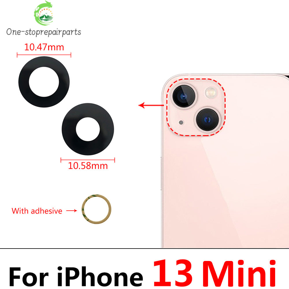 New Rear Back Camera Glass Lens For iPhone 13 Pro Max Mini With Ahesive Sticker Replacement Parts iPhone phone repair parts
